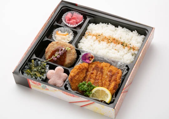 [ 631 ] 幕の内：ロース豚カツ&デミグラスハンバーグ